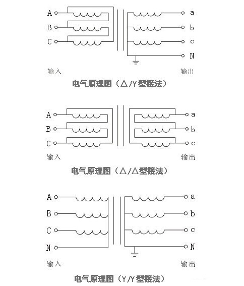 三相隔離變壓器接線方法